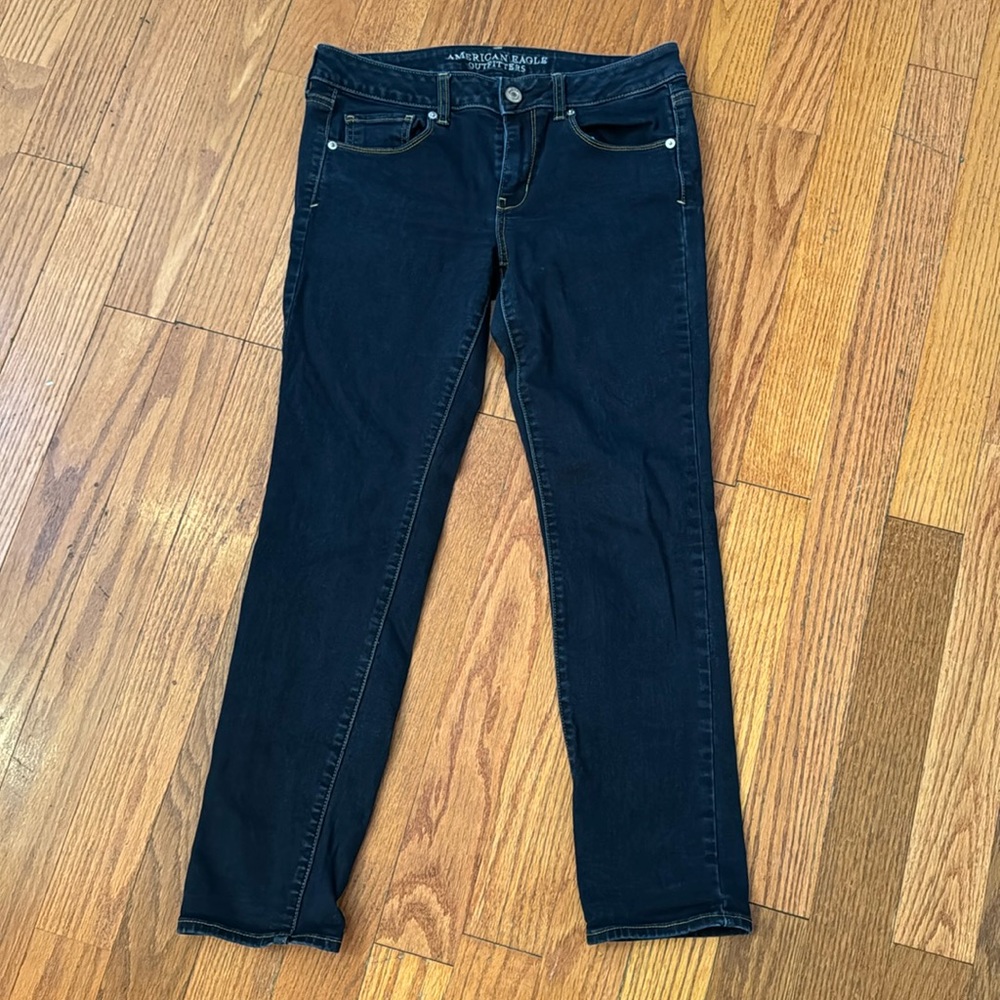 American Eagle Dark Denim Skinny Jeans - Size 8